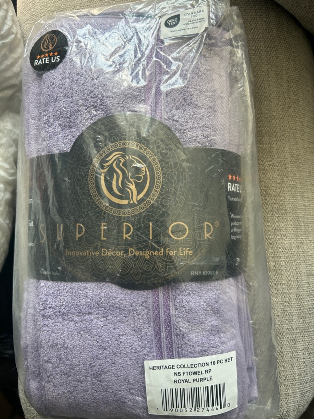 Superior Royal Purple face or   bath  cloths